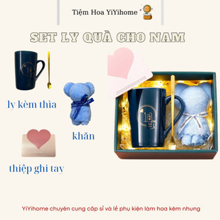 Bộ Quà Sinh Nhật Nam Nữ Kèm Thìa Vàng Sang Trọng YIYIHOME