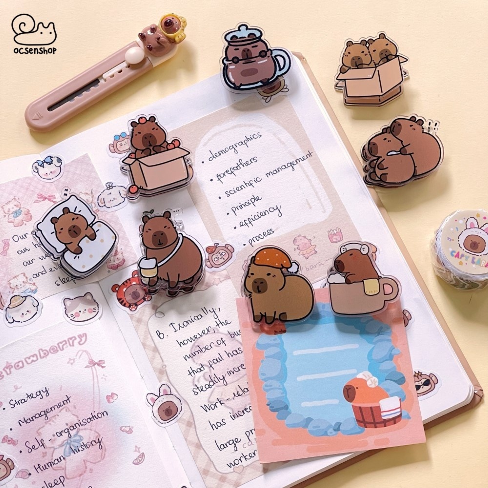 Kẹp nhựa Capybara (Giao mẫu ngẫu nhiên)