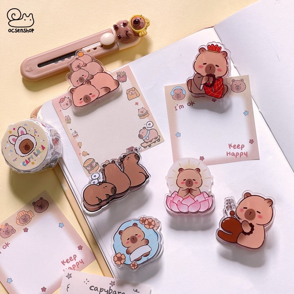 Kẹp nhựa Capybara (Giao mẫu ngẫu nhiên)