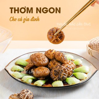 Nấm đông cô khô Nhật Bản 100g, tai nấm to, trắng, thơm ngon, dùng hầm canh, pha trà - Lãn Ông