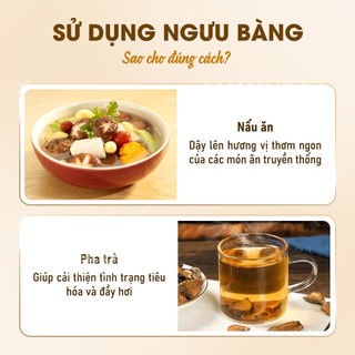 Ngưu bàng khô 1kg, rễ ngưu báng, củ ngưu bàng thái lát, thơm, dùng pha trà, nấu canh dưỡng sinh