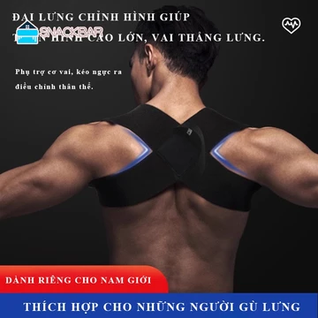 Đai chống gù lưng SNACKBAR Đai chống gù hỗ trợ làm thẳng cột sống cong vẹo cột sống cho văn phòng