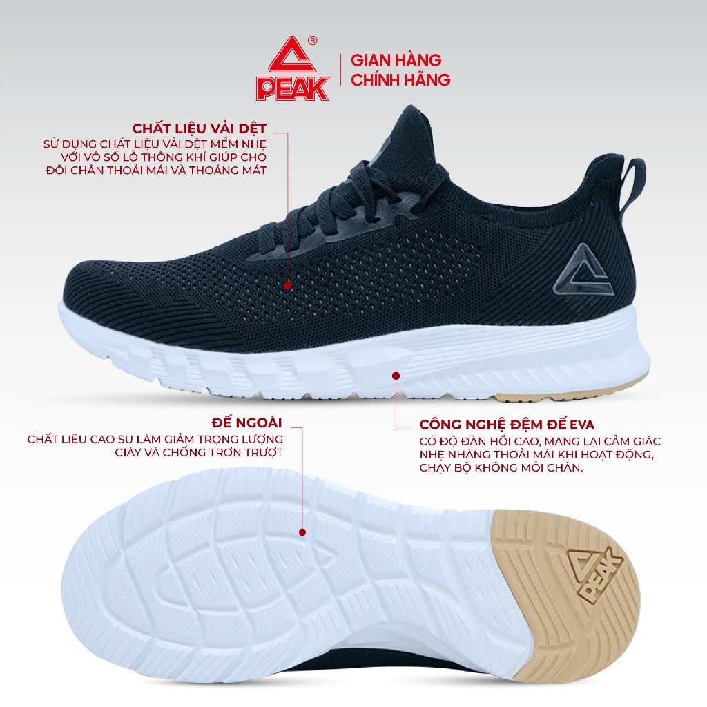 Ảnh Giày chạy bộ thể thao nam PEAK Running E29007H công nghệ đế EVA siêu nhẹ thoáng khí 3