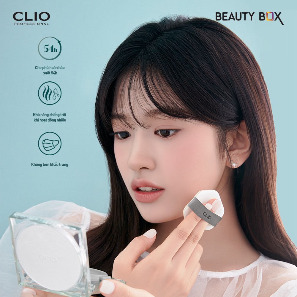 Ảnh [Livestream Sam 4.5] Phấn Nước Clio Kiềm Dầu, Lâu Trôi Kill Cover Skin Fixer Cushion 15g (tặng kèm lõi) 3