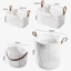 Giỏ đựng quần áo chất liệu nhựa PP, giỏ đựng quần áo bẩn có quai xách TULY SHOP
