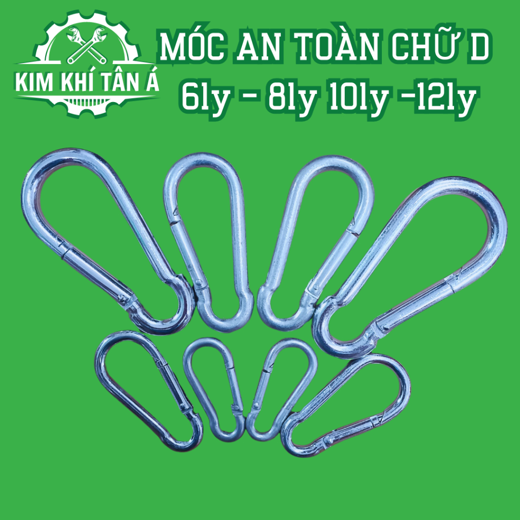 Móc an toàn chữ D, nóc khoá chữ d 6mm, 8mm, 10mm, 12mm | Shopee Việt Nam