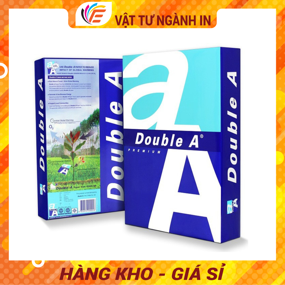 Giấy A4 Double A In Ấn Photo Chất Lượng Cao Định Lượng 70gsm - 80gsm Ram 550Tờ