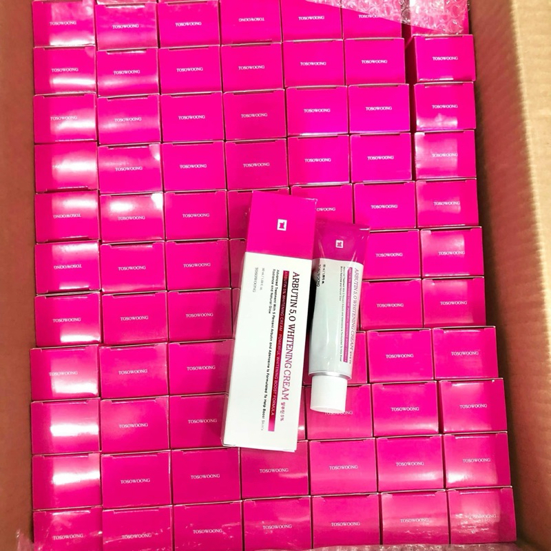 Kem dưỡng da giúp làm trắngTOSOWOONG ARBUTIN 5.0 WHITENING CREAM, 50ml/ tuýt, nhãn hàng Tosowoong  IS47