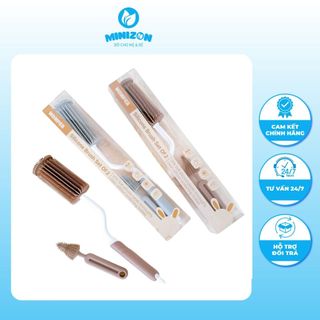 Cọ Bình Silicon 3 Chi Tiết Honper HP222 Màu Ghi & Màu Nâu