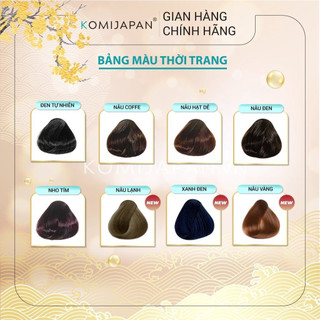 Lược nhuộm tóc thảo dược phủ bạc đen tóc Komi Nhật Bản chính hãng dạng chai lược thông minh 350ml
