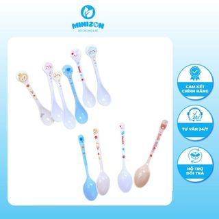 Thìa Phip Ăn Dặm Cán To & Cán Nhỏ Nhiều Màu Họa Tiết Đáng Yêu HP2408