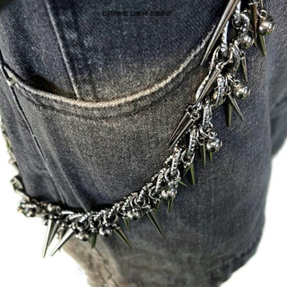 Spiky Pants Chain - Dây xích đeo quần không gỉ, thiết kế gai cá tính. Unisex nam nữ