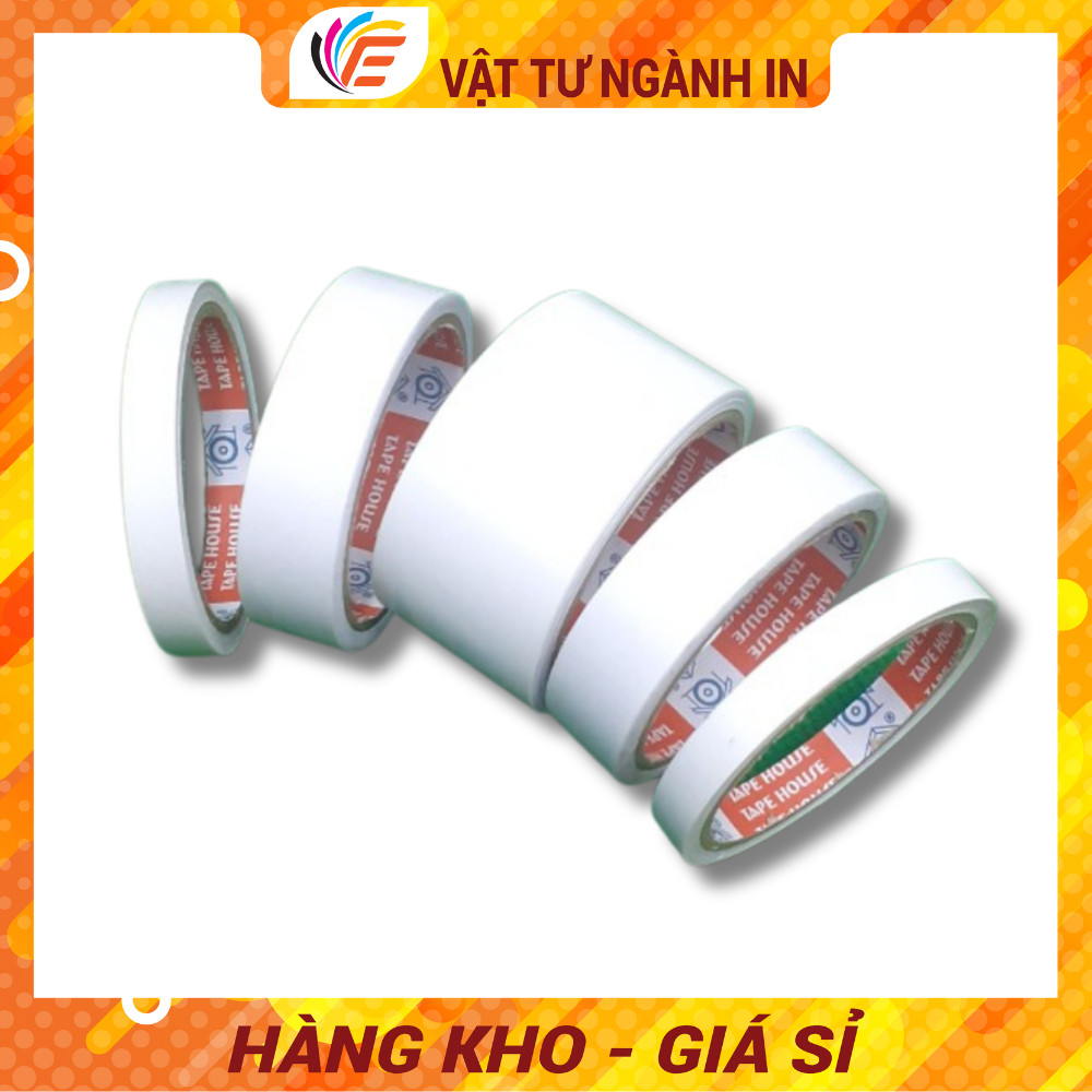 COMBO 6 CUỘN Băng Keo 2 Mặt Dùng Để Làm Đồ Thủ Công Sử Dụng Trong Trường HọcVà  Văn Phòng Đủ Size 1,2mm - 2,4mm - 4,8mm