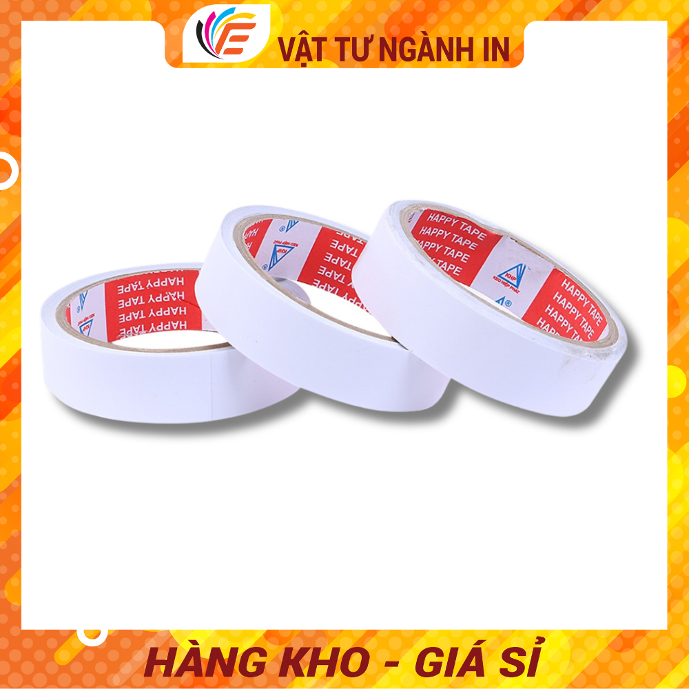 COMBO 6 CUỘN Băng Keo 2 Mặt Dùng Để Làm Đồ Thủ Công Sử Dụng Trong Trường HọcVà  Văn Phòng Đủ Size 1,2mm - 2,4mm - 4,8mm