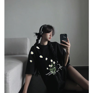 Áo Thun Nữ CHEPOL Cao Cấp In Hoa, 100% Cotton, Thoáng Mát, Thấm Hút, Cổ Tròn, Form Oversize BASIC Có Bigsize - CP_14483