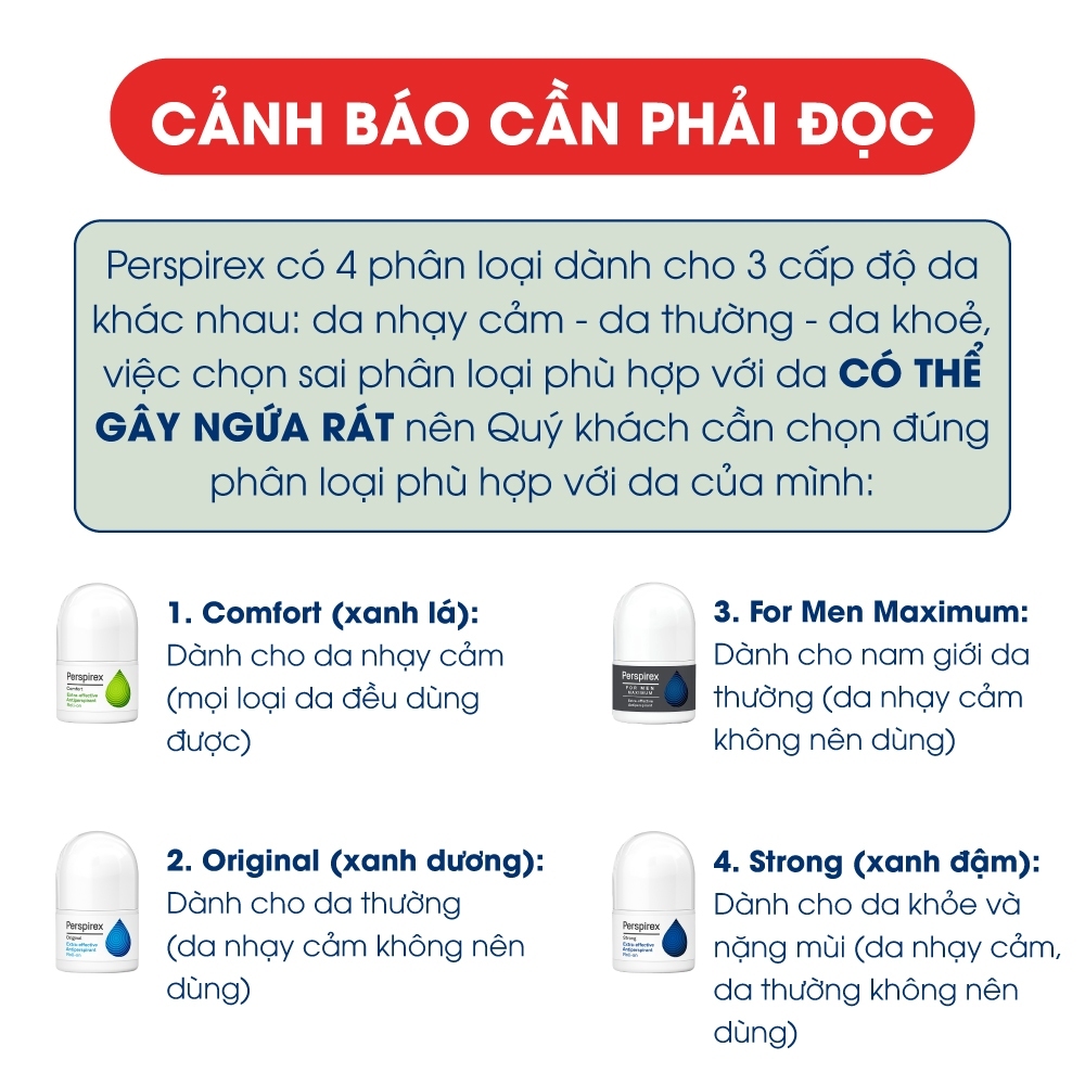Đánh giá Lăn Khử Mùi Perspirex Original 20ml: Ngăn Mồ Hôi & Mùi Hiệu Quả 3-5 Ngày