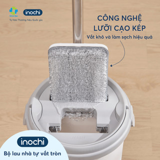 Cây Lau Nhà Tự Vắt Souji: Tròn, Vuông, Xoay - Lau Nhanh, Sạch Bóng, Tiện Lợi! (Cleaning, Kitchen)