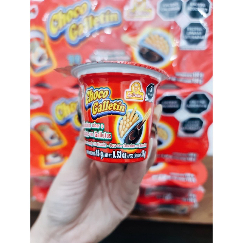 Lốc 10 ly que chấm quy chấm socola