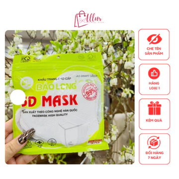 Khẩu Trang KF94 Dày 4 Lớp Có Kháng Khuẩn Cao Cấp - 1 Gói 10 Chiếc Khẩu Trang KF94 Kháng Khuẩn