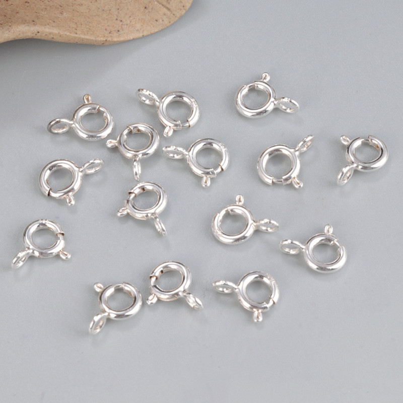 Ảnh Khóa vòng bạc Tlee chữ S và khóa chốt bấm tròn TLEE JEWELRY PK0109 2