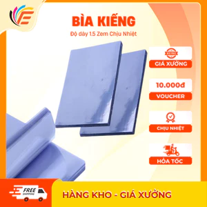 Giấy Bìa Kiếng Bìa Nhựa Đóng Sách Làm Hoa Sáp Ốc Quế Dày 1,5zem Chịu Nhiệt Bìa Kính Có Màu Trắng Trong