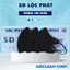 5D Lộc Phát - Thùng 100 Chiếc Khẩu Trang 3 Lớp Kháng Khuẩn Chống Bụi