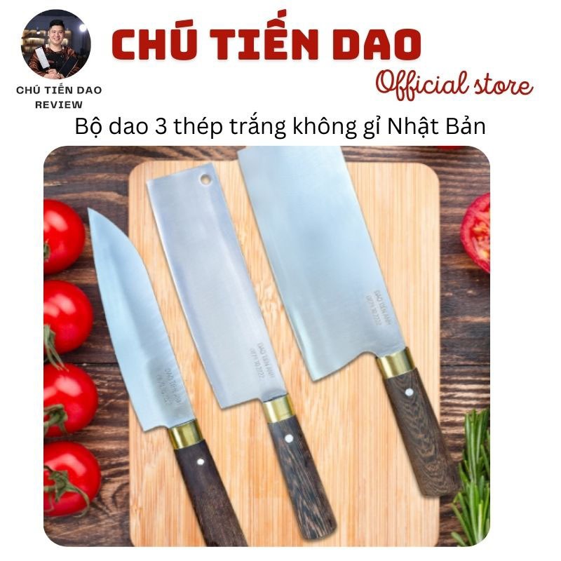 [BÁN CHẠY NHẤT] Bộ dao 3 thép trắng không gỉ Nhật Bản cao cấp - Dao bảo ...