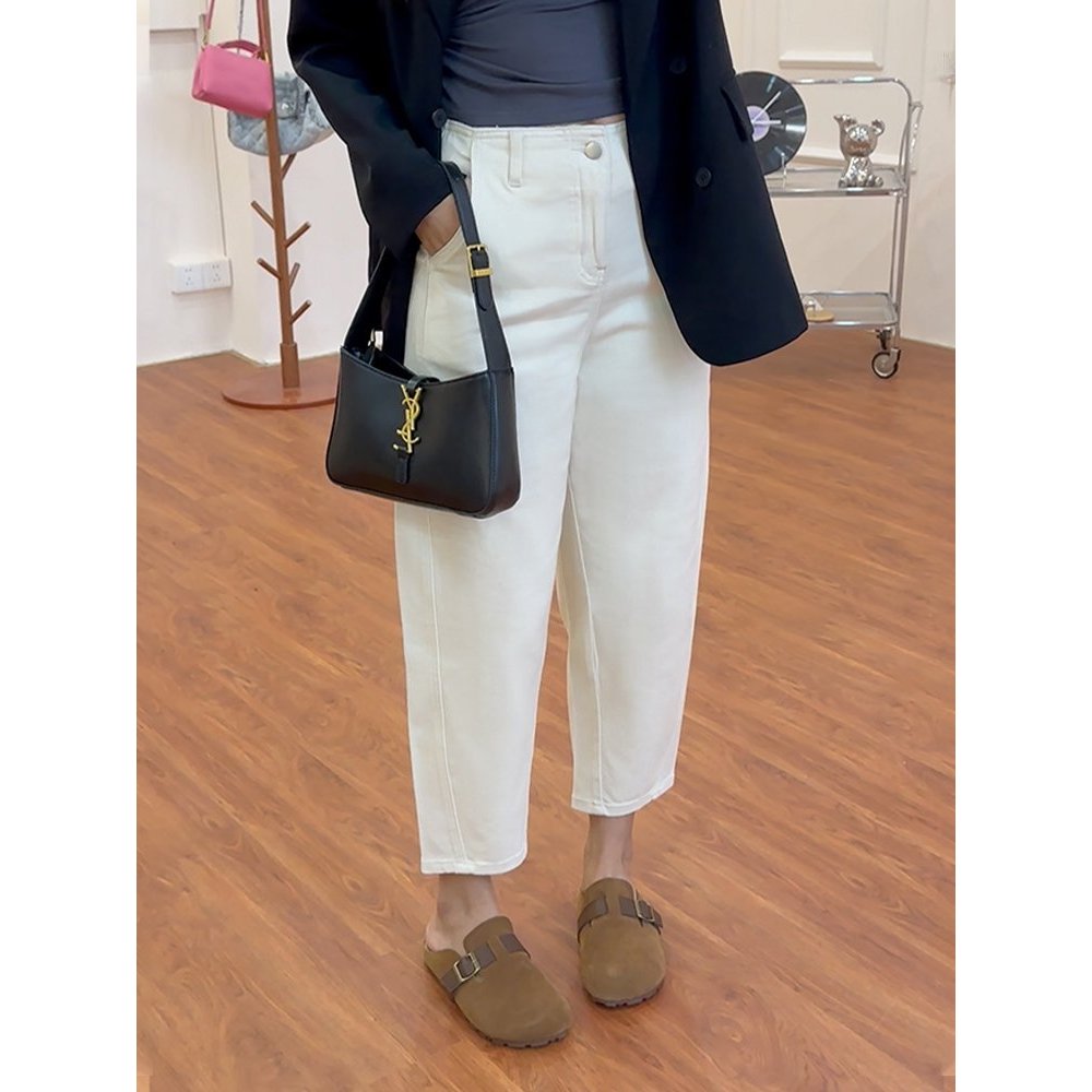 Quần Jean nữ Quảng châu, quần Jean dáng Baggy co giãn dễ chịu, cho người mông đùi to size đến 80kg Z1193
