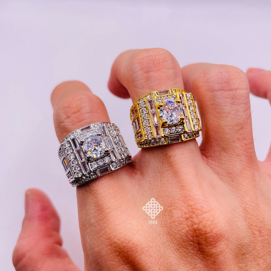 Men's Gold-Plated Ring by trangsucmoiluatuoi.RIN