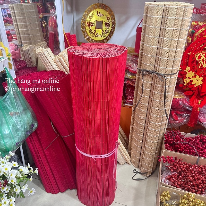 Mành tăm tre trang trí decor nhà cửa dịp Tết, Trung Thu phong cách cổ truyền