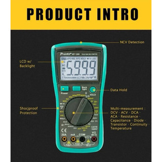 Đồng hồ đo Pro'skit MT-1280 AC True RMS