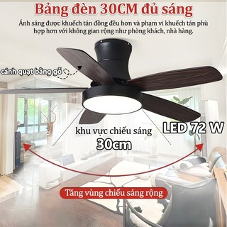 【COD】Quạt trần Gogeous 48 inch có điều khiển từ xa đèn quạt trần giá tốt phòng khách/phòng làm việc