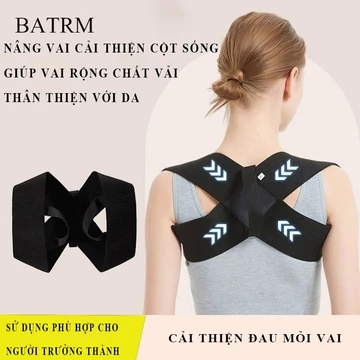 Đai đeo chống gù lưng BATRM Đai chống gù lưng cho nam và nữ hỗ trợ định hình và giữ thẳng cột sống