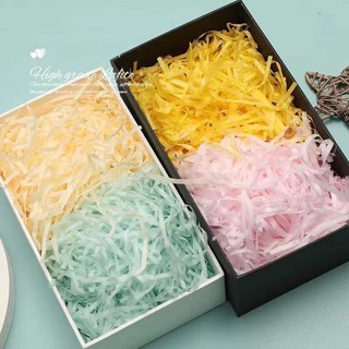 Combo 5 túi [250G] Giấy rơm giấy vụn 30 màu lót hộp quà mềm mỏng nhẹ quà lưu niệm