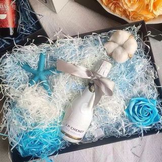 Combo 5 túi [250G] Giấy rơm giấy vụn 30 màu lót hộp quà mềm mỏng nhẹ quà lưu niệm