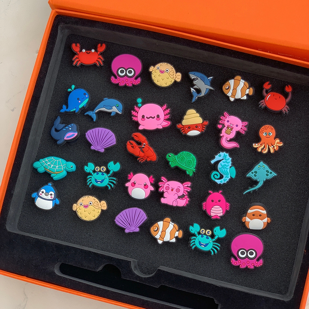 [ảnh thật] Sticker gắn dép Crocs hình cá, jibbitz charm trang trí dép ...