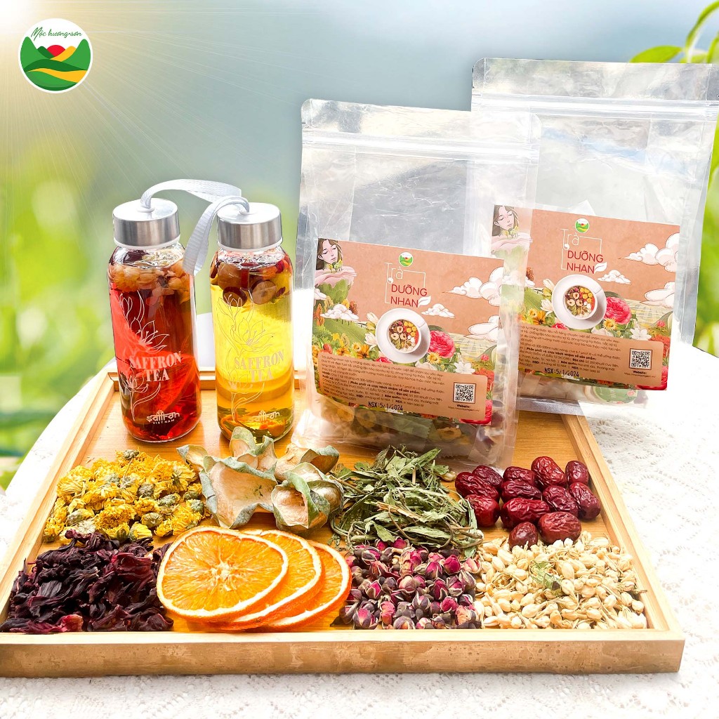 Ảnh Set trà thảo mộc dưỡng nhan, trà hoa cúc Mộc Hương Sơn mix vị giải nhiệt mùa hè 4