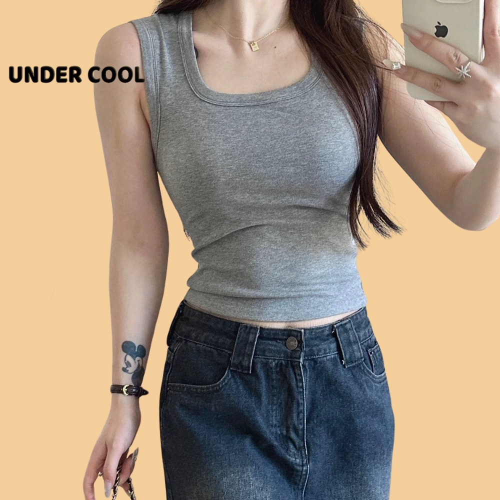 Áo ba lỗ - áo bra dáng ôm có mút đệm độn ngực dáng vừa chất cotton hàng undercool ABL29