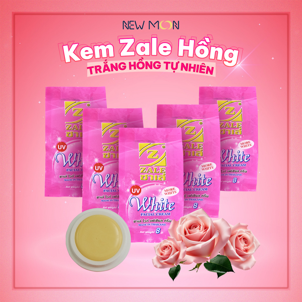 Kem Nén Dưỡng Trắng Da ZALE Hồng Ngọc Trai - Combo 5 hũ