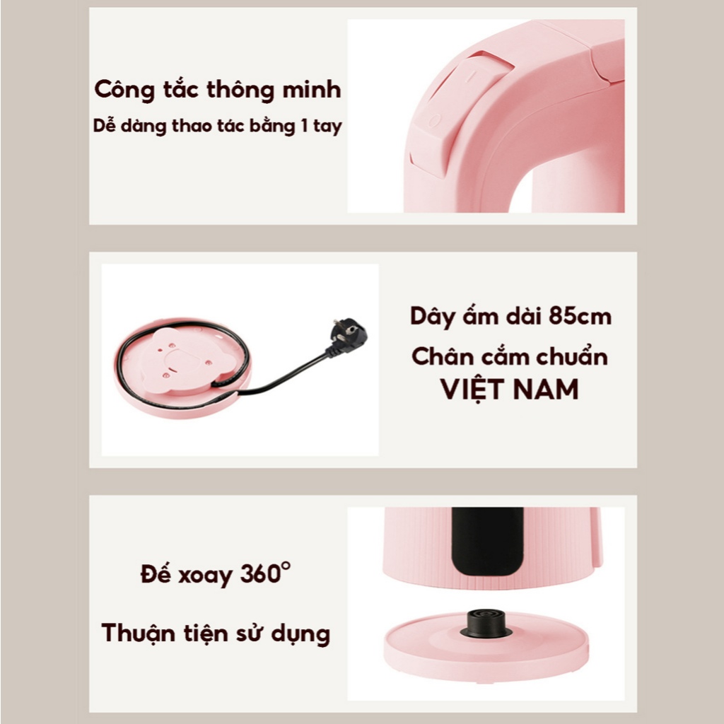 Ảnh Ấm siêu tốc KIPOR KP-A268 dung tích lớn - Đun sôi siêu tốc - 1500W - Hàng chính hãng - Bảo hành tại nhà 12 tháng 4