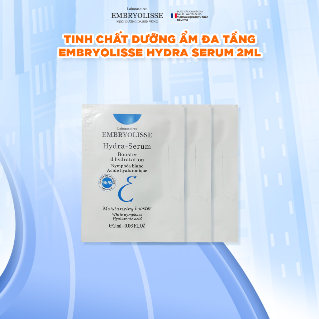 Ảnh DATE: 01/05/2026 [HB GIFT] Tinh Chất Dưỡng Ẩm Đa Tầng Embryolisse Hydra Serum 2ml/gói 3