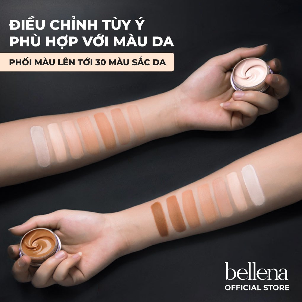 Kem che hình xăm sẹo khuyết điểm chống nước lì lâu trôi Bellena Tattoo Concealer Cream