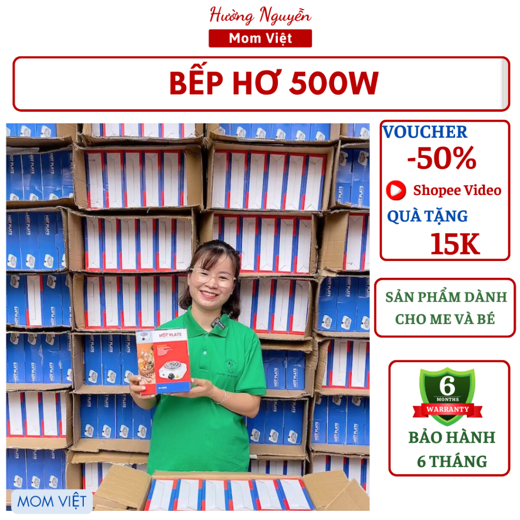 BẾP HƠ SAU SINH MẸ VÀ BÉ 5 CẤP ĐỘ 500W
