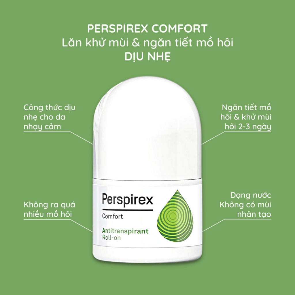 Ảnh Lăn Khử Mùi Perspirex Giảm Tiết Mồ Hôi Dành Cho Mọi Loại Da 20ml 2