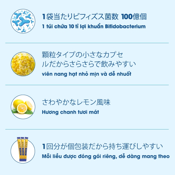 Ảnh Men vi sinh Bifina Nhật Bản Loại EX 30 gói - Giảm hội chứng ruột kích thích và đại tràng co thắt 4