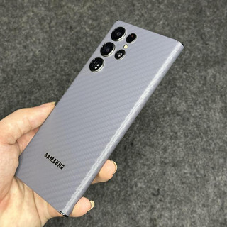 Miếng Dán Lưng Carbon Xám Cho Samsung S24Ultra S23Ultra S22 Ultra Note 20 Ultra S21 Ultra S20 Ultra Note 10 Plus S10