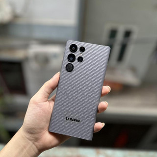 Miếng Dán Lưng Carbon Xám Cho Samsung S24Ultra S23Ultra S22 Ultra Note 20 Ultra S21 Ultra S20 Ultra Note 10 Plus S10