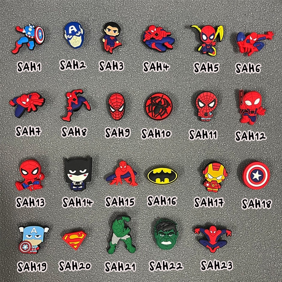 Combo 10,15,20 sticker/charm gắn dép cross siêu đep nhà Cá Sấu Béo ...