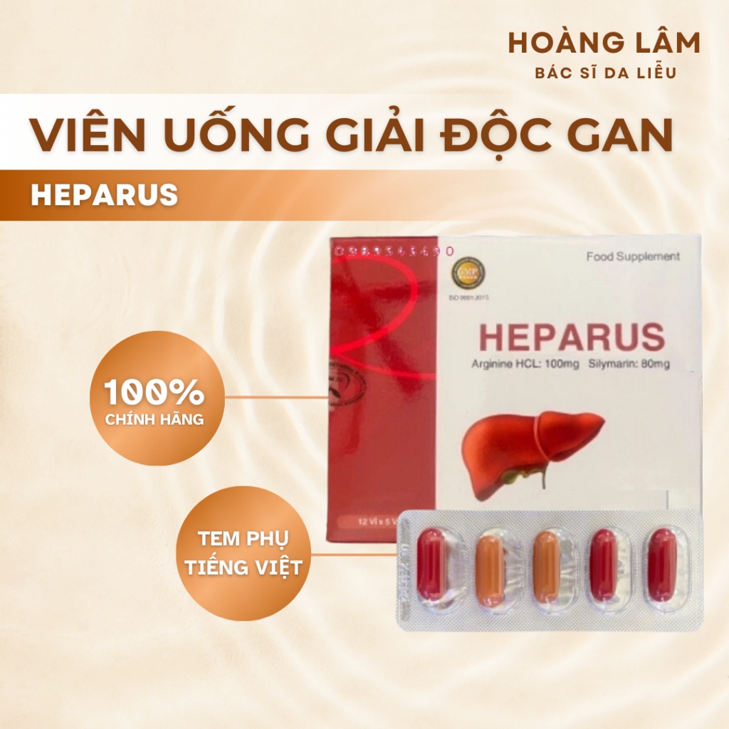 Viên uống Giải Độc Gan HEPARUS - Hộp 60 Viên - Dr. Hoàng Lâm | Shopee ...