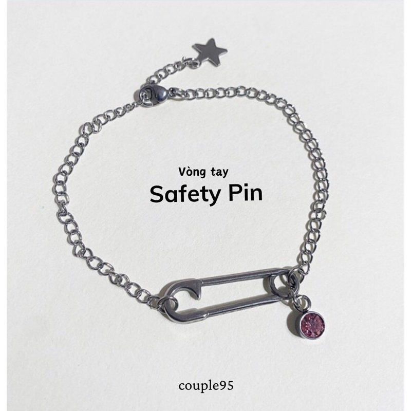 Vòng tay unisex Safety Pin tháng sinh | Shopee Việt Nam